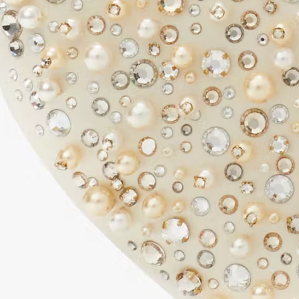 Kate Spade New York PEARL BEADED Mini Heart Shape Bag - Picture 5 of 9
